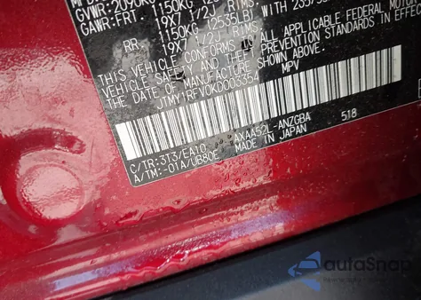 2019 Toyota Rav4 Limited from USA, damaged, VIN JTMY1RFV0KD003354